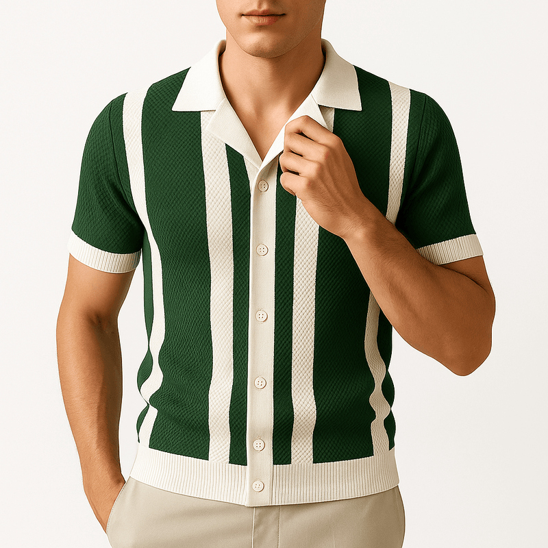 Men’s Striped Knit T-Shirt
