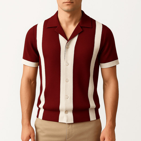 Men’s Striped Knit T-Shirt