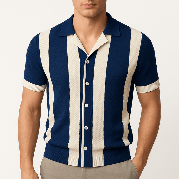 Men’s Striped Knit T-Shirt
