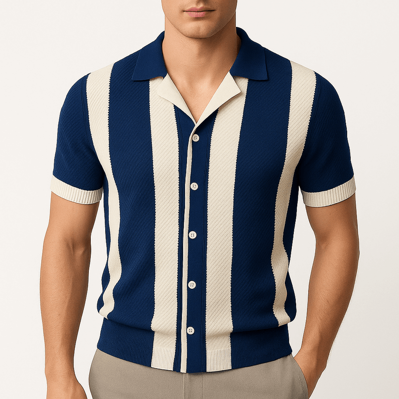 Men’s Striped Knit T-Shirt