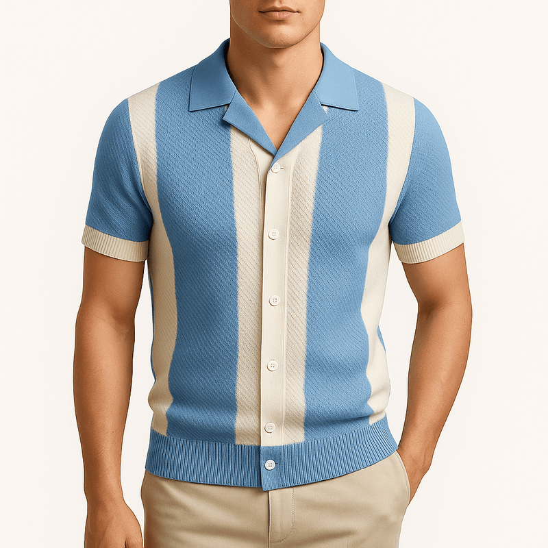 Men’s Striped Knit T-Shirt